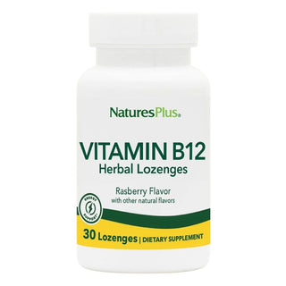 NATURES PLUS Vitamin B12 1000mcg Συνεργικός Συνδυασμός Βιταμίνης Β12 με Βότανα 30 Παστίλιες