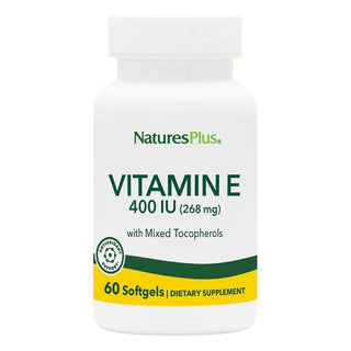 NATURES PLUS Vitamin E Mixed Tocopherole 400 IU Συμπλήρωμα Βιταμίνης E 60 Ζελεδάκια
