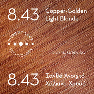 KORRES Βαφή Μαλλιών Abyssinia Superior Gloss Colorant 8.43 Ξανθό Ανοιχτό Χάλκινο Χρυσό 50ml