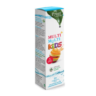 POWER HEALTH Multi+ Multi Kids Stevia Παιδικό Πολυβιταμινούχο Συμπλήρωμα Διατροφής με Γεύση Φράουλα 20 Αναβράζοντα Δισκία