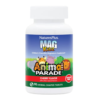NATURES PLUS Animal Parade® Mag Kidz Συμπλήρωμα Μαγνησίου για Παιδιά 90 Μασώμενες Ταμπλέτες