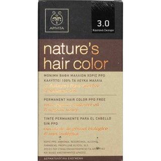 APIVITA Nature's Hair Color N3.0 Καστανό Σκούρο