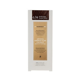 KORRES Βαφή Μαλλιών Abyssinia Superior Gloss Colorant 6.74 Ξανθό Σκούρο Σοκολατί Χάλκινο 50ml
