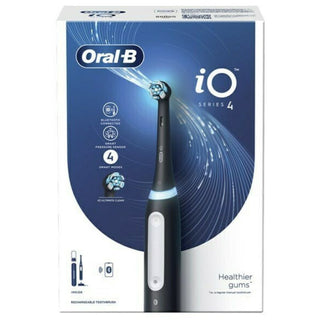 ORAL-B iO Series 4 Magnetic White Ηλεκτρική Οδοντόβουρτσα με Θήκη Ταξιδιού Μαύρη 1τμχ