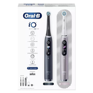 ORAL-B iO Series 9 DUO Ηλεκτρικές Οδοντόβουρτσες Magnetic Black Onyx & Magnetic Blush Pink 2τμχ