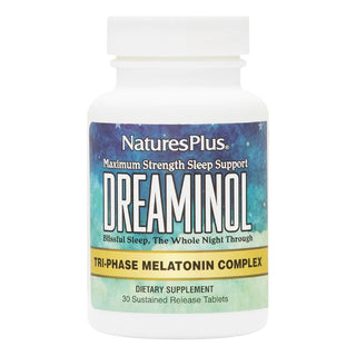 NATURES PLUS Quest Dreaminol Maximum Strength Sleep Support Συμπλήρωμα για τις Διαταραχές Ύπνου 30 Ταμπλέτες