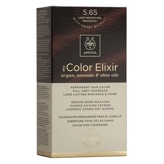 APIVITA My Color Elixir Βαφή Μαλλιών 5.65 Καστανό Ανοιχτό Κόκκινο Μαονί