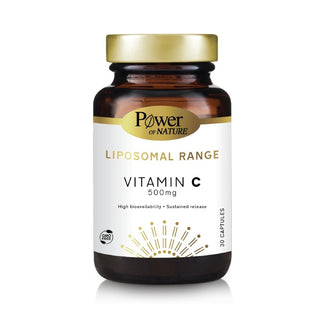 POWER HEALTH Liposomal Range Vitamin C 500mg Συμπλήρωμα Διατροφής για την Ενίσχυση του Ανοσοποιητικού Συστήματος 30 Κάψουλες