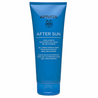 APIVITA After Sun Cool & Sooth Face & Body Gel Cream Δροσιστική Κρέμα Gel για Πρόσωπο & Σώμα με Σύκο, Αλόη & Πρόπολη, 200ml