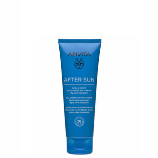 APIVITA After Sun Cool & Sooth Face & Body Gel Cream Travel Size Δροσιστική Κρέμα Gel για Πρόσωπο & Σώμα με Σύκο, Αλόη & Πρόπολη, 100ml