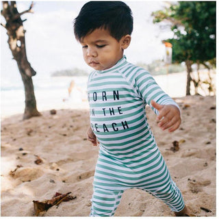 BEACH & BANDITS UV 50+ Ολόσωμο Μαγιό Babysuit Beach Boy White Green XSmall