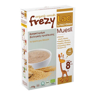 FREZYLAC Organic Cereals Muesli Βιολογική Βρεφική Κρέμα Μούσλι 8m+ 175g