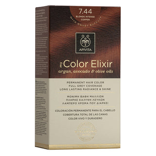 APIVITA My Color Elixir Βαφή Μαλλιών 7.44 Ξανθό Έντονο Χάλκινο