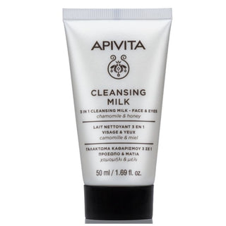 APIVITA Μini Cleansing Milk 3 σε 1 για Πρόσωπο & Μάτια με Χαμομήλι & Μέλι 50ml
