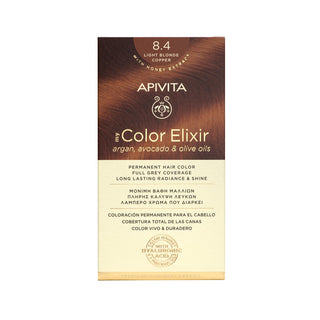 APIVITA My Color Elixir Βαφή Μαλλιών 8.4 Ξανθό Ανοιχτό Χάλκινο