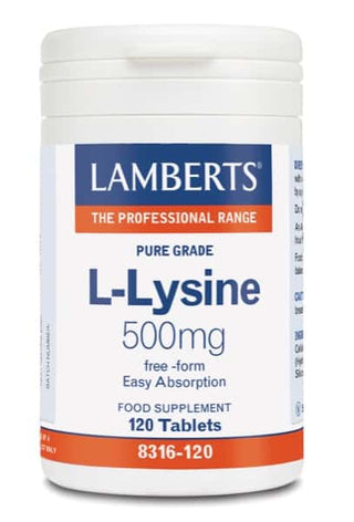 LAMBERTS L-LYSINE 500MG 120TABS
