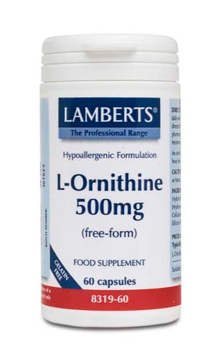 LAMBERTS L-ORNITHINE 500MG 60 CAPS