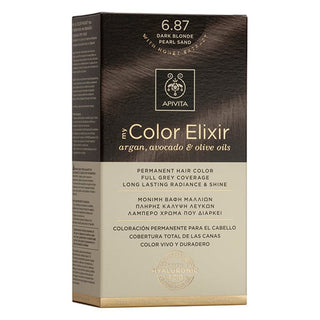 APIVITA My Color Elixir Βαφή Μαλλιών 6.87 Ξανθό Σκούρο Περλέ Μπεζ