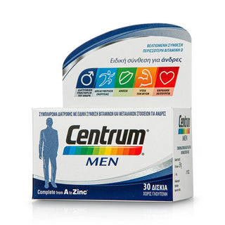 CENTRUM Men Complete from A to Zinc Πολυβιταμίνη που Καλύπτει τις Διατροφικές Ανάγκες του Άνδρα 30 Ταμπλέτες