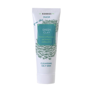 KORRES Green Clay Μάσκα Καθαρισμού Πράσινη Άργιλος για Λιπαρές Επιδερμίδες 18ml