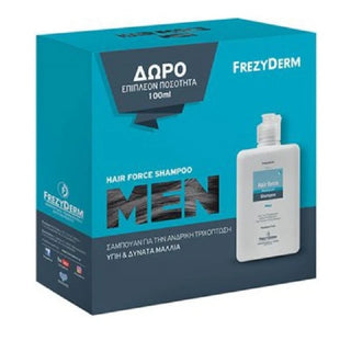 FREZYDERM Promo Hair Force Shampoo Men, 200ml & Δώρο Eπιπλέον 100ml