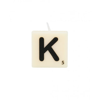 THE GIFT LABEL candle letter K