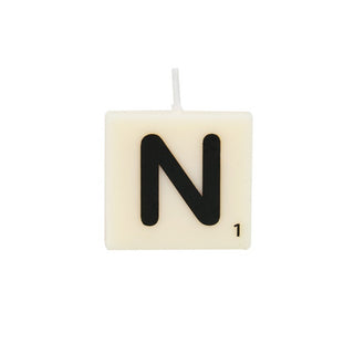 THE GIFT LABEL candle letter N