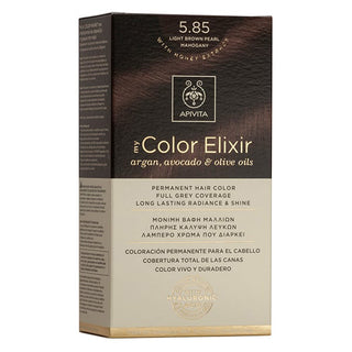 APIVITA My Color Elixir Μόνιμη Βαφή Μαλλιών No 5.85 Καστανό Ανοιχτό Περλέ Μαονί