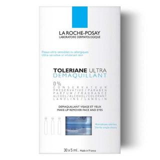 LA ROCHE-POSAY Toleriane Ultra Make Up Remover Ντεμακιγιάζ Προσώπου & Ματιών σε Μονοδόσεις 30x5ml