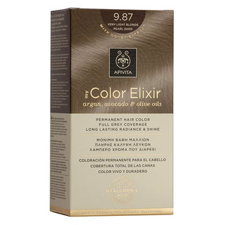 APIVITA My Color Elixir Βαφή Μαλλιών 9.87 Ξανθό Πολύ Ανοιχτό Περλέ Μπεζ