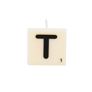 THE GIFT LABEL candle letter T