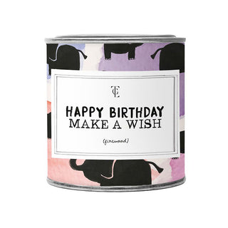 THE GIFT LABEL Happy Birthday firewood Candle 310gr