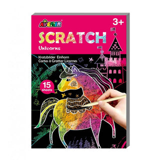 AVENIR Mini Scratch Books - Unicorns
